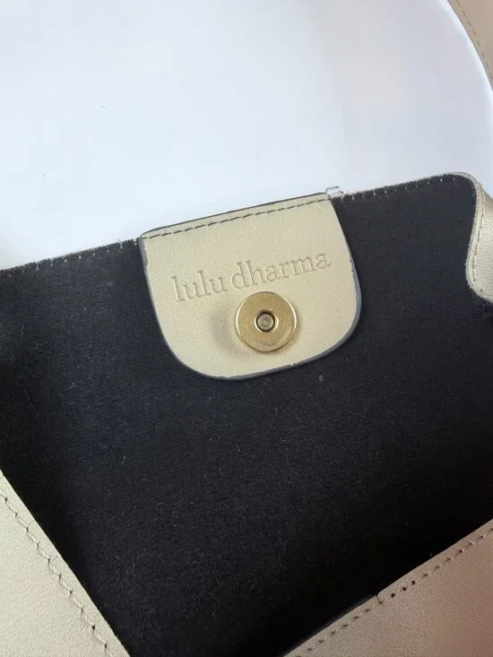 Lulu Dharma Napa Vegan Leather Tassel Hobo Bag Stone Gray Beige Shoulder Handbag - Picture 2 of 14